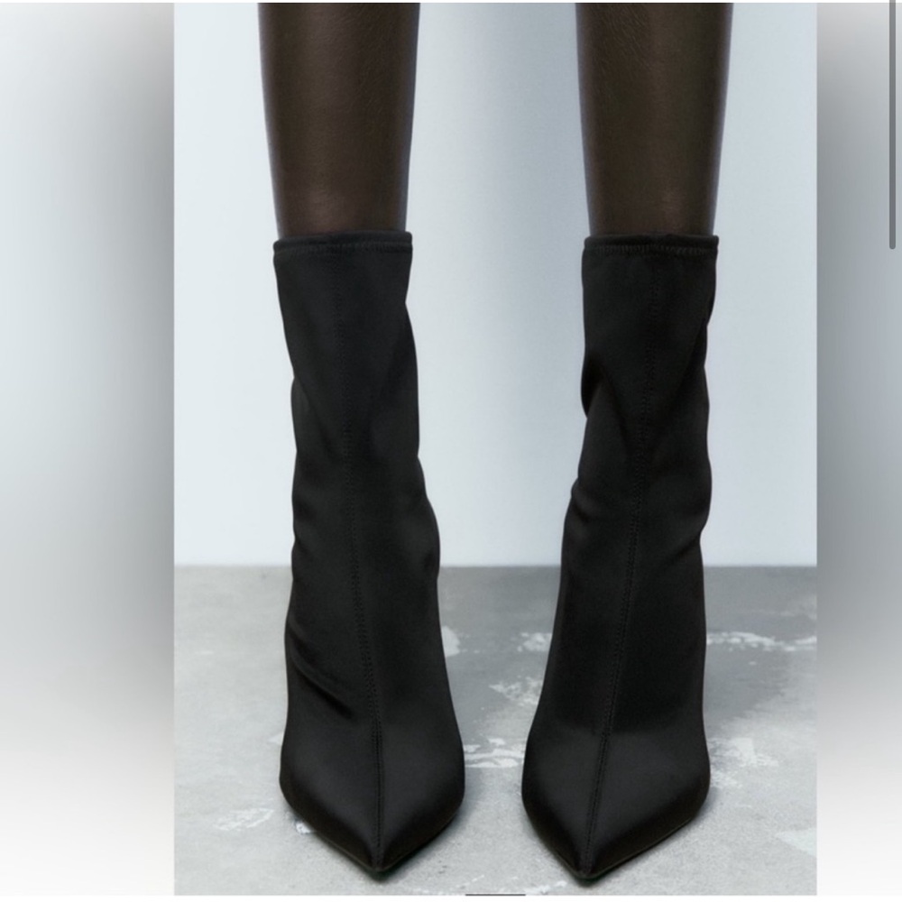 Zara Fabric Ankle boots